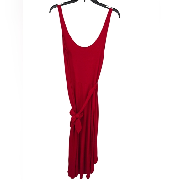 Reformation Jeans Womens red Kaila wrap tank midi dress Small - Picture 5 of 6